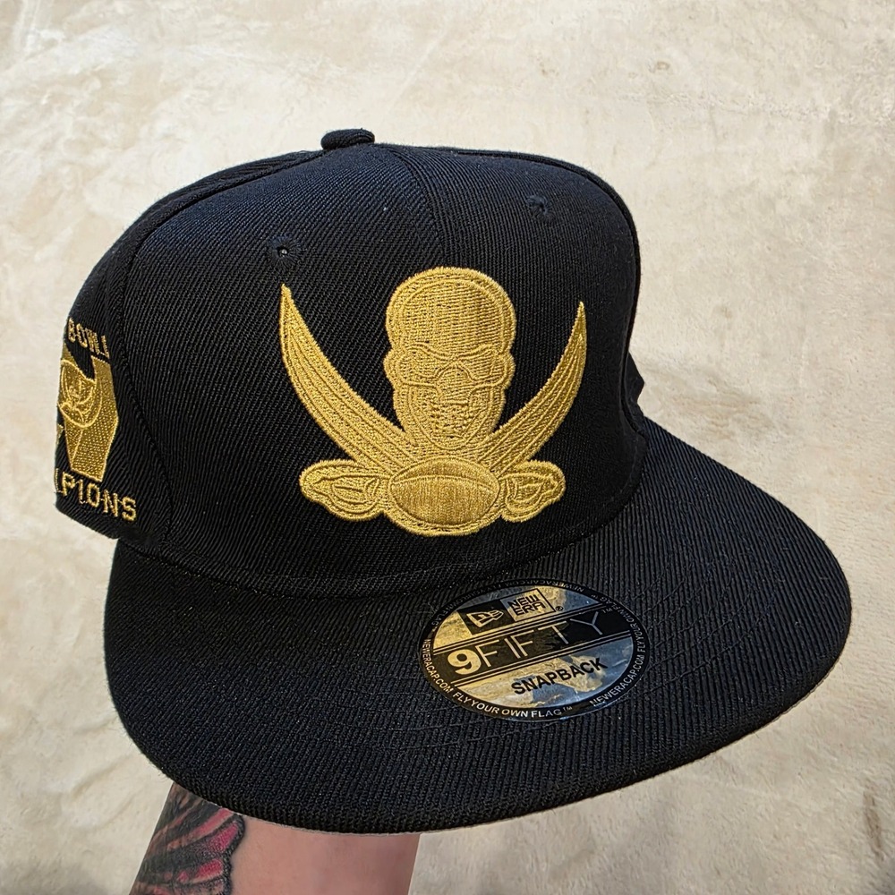 New Era Tampa Bay Buccaneers 9FIFTY Snapback Black Gold 24K Edition Super BowlLV